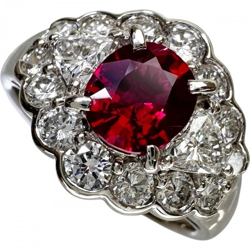 Anello rubino sangue di - us, 6,8